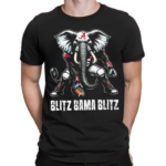 Willie And Chad Wearing Blitz Bama Blitz Alabama Muscular Elephant Mascot Shirt