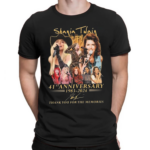 Shania Twain Up 41st Anniversary 1983 2024 Thank You For The Memories Signature Shirt