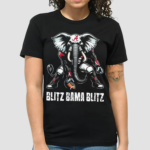 Willie And Chad Wearing Blitz Bama Blitz Alabama Muscular Elephant Mascot Shirt