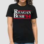 Reagan George Bush 84 1984 Campaign Shirt