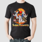 Scare Frenchies Horror Characters Movies Halloween Shirt