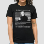 Stand With Steve Bannon 05635-509 To Save My Country Shirt