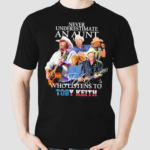 Never Underestimate An Aunt Who Listens To Toby Keith Signatures Shirt