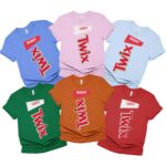 Twix Left And Right Couple Shirt, Candy Twix Halloween Costume Group Matching Shirt