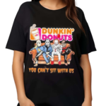 Horror Movie Characters Dunkin Donuts You Can’t Sit With Us Halloween 2024 shirt