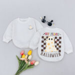 Custom My First Halloween Spooky Matching Baby Romper