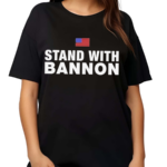 American Flag Stand With Bannon Shirt