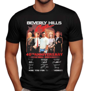 Beverly Hills Cop 40th Anniversary 1984 2024 Thank You For The Memories Signatures Shirt