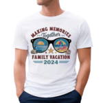 Cute Glasses Making Memories Together Family Vacation 2024 Shirt