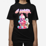 G West Melting Ice Cream Skull Shirt