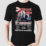 Depeche Dope 45th Anniversary 1980 2025 Thank You For The Memories Signatures Shirt