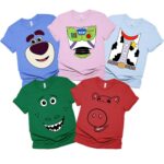 Toy Story Costume Halloween Shirt, Toy Story Face Outline Family Matching Shirt, Toy Story Costume Halloween Shirt, Birthday Group Shirt