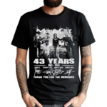 Motley Crue 43rd Anniversary 1981-2024 Thank You For The Memories Shirt