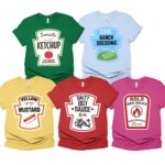 Ketchup Mustard Relish Mayo Condiment Halloween Costume Group Matching Shirt