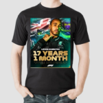 Lewis Hamilton 17 Years 1 Month Since His First Career Win All Time Record Interval F1 shirt