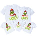 Grinch Custom With Name Matching Christmas Shirt