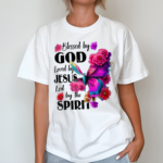 Blessed By God Loved By Jesus Butterfly Christian Jesus God Christian Shirt