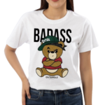 Badass Bear Out Angel Apparel Shirt