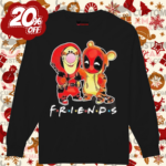 Winnie The Pooh Tigger And Deadpool Friends Disney Shirt