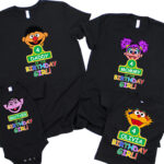 Custom Character Birthday Family Matching Shirt