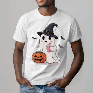 Ghost Halloween Witch Hat Coffee Bougie 2024 Shirt