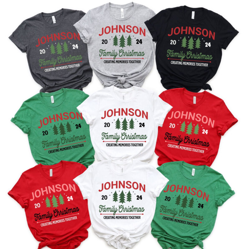 Personalized Custom Family Christmas Group Matching Shirt