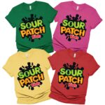 Sour Patch Kids Candy Logo Shirt, Chocolate Group Halloween Shirt, Costumes Halloween Candy Group Chocolate Shirt Matching Family Shirt