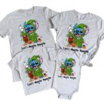 Stitch Horror Movie Characters Halloween Matching Shirt