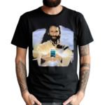 Jesus Holding Cigs Newport Shirt