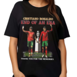 Cristiano Ronaldo End Of An Era June 12 2004 July 5 2024 Thank You For The Memories Signature Shirt