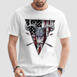 Retro Howitzer Deer American Flag 2024 Shirt