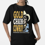 Parker Mccollum Gold Chain Cowboy Skull Shirt