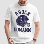 Brock Domann Dresden Helmet Font Shirt