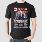 Depeche Dope 45th Anniversary 1980 2025 Thank You For The Memories Signatures Shirt