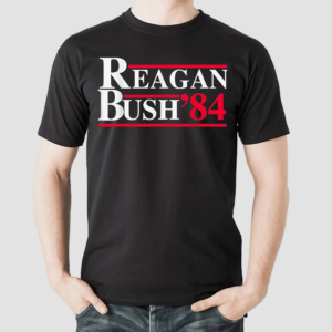 Reagan George Bush 84 1984 Campaign Shirt