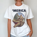 Theodore Roosevelt Allosaurus TRex Merica Shirt