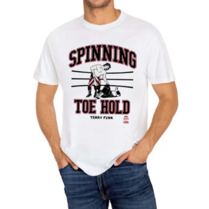 Terry Funk Spinning Toe Hold Ringer 2024 Painting Shirt