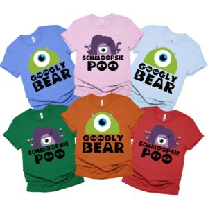 Googly Bear And Schmoopsie Poo Couple Shirt, Monster Shirt, Funny Shirt, Couple Shirt