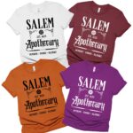 Salem Apothecary Potions Tonics Elixirs Matching Halloween Shirt