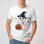 Ghost Halloween Witch Hat Coffee Bougie 2024 Shirt