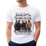 Suicidal Tendencies 45th Anniversary 1980 2025 Thank You For The Memories Shirt