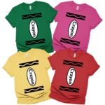 Crayon Matching Family Halloween Shirt, Crayon Group Shirt