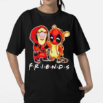 Winnie The Pooh Tigger And Deadpool Friends Disney Fan Shirt