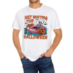 Vintage Just Waiting For Halloween Shirt