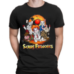 Scare Frenchies Horror Characters Movies Halloween Shirt