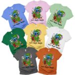 Stitch Horror Movie Characters Halloween Matching Shirt