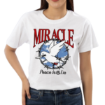 Miracle Peace Is Lie Dove With Knife Shirt