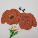 Custom Name And Number Football Its Half Time Baby Romper