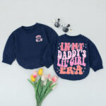 Custom Name In My Daddys Lil Girl Era Baby Romper