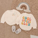 Custom Name Cool Cousins Club Matching Baby Romper